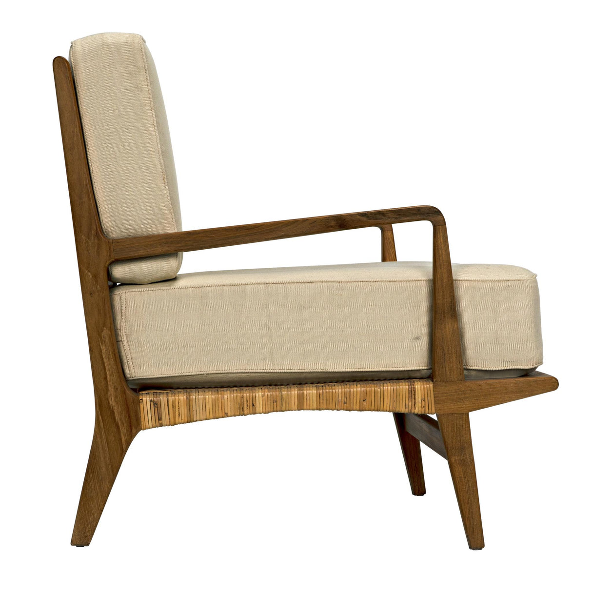 NOIR Allister Chair Teak and Rattan