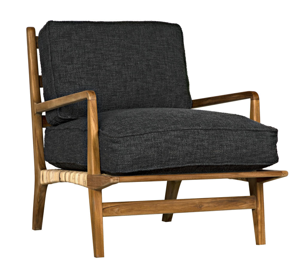 NOIR Allister Chair Gray US Made Cushions