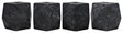 NOIR Polyhedron Decorative Candle Holder Set of 4