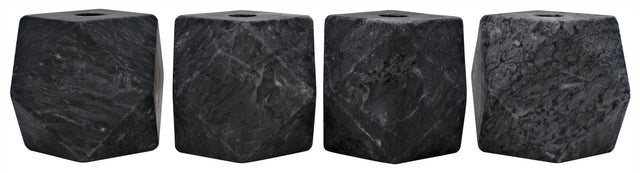 NOIR Polyhedron Decorative Candle Holder Set of 4