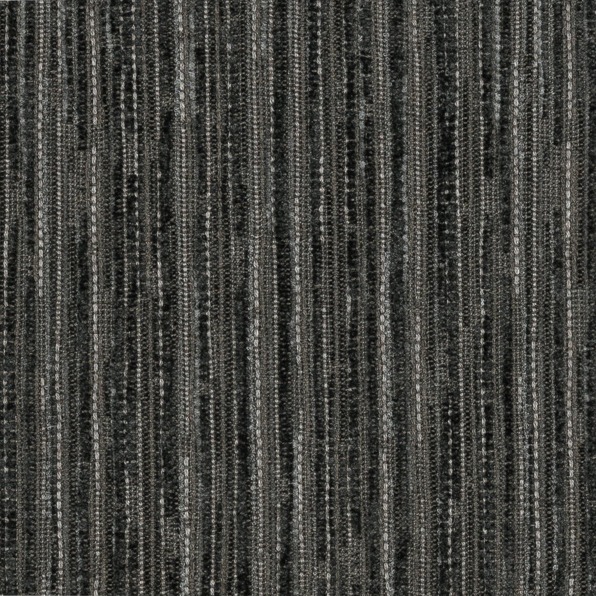 Elaine Smith Luxe Stripe Charcoal Black 20"x20" Decorative Pillow