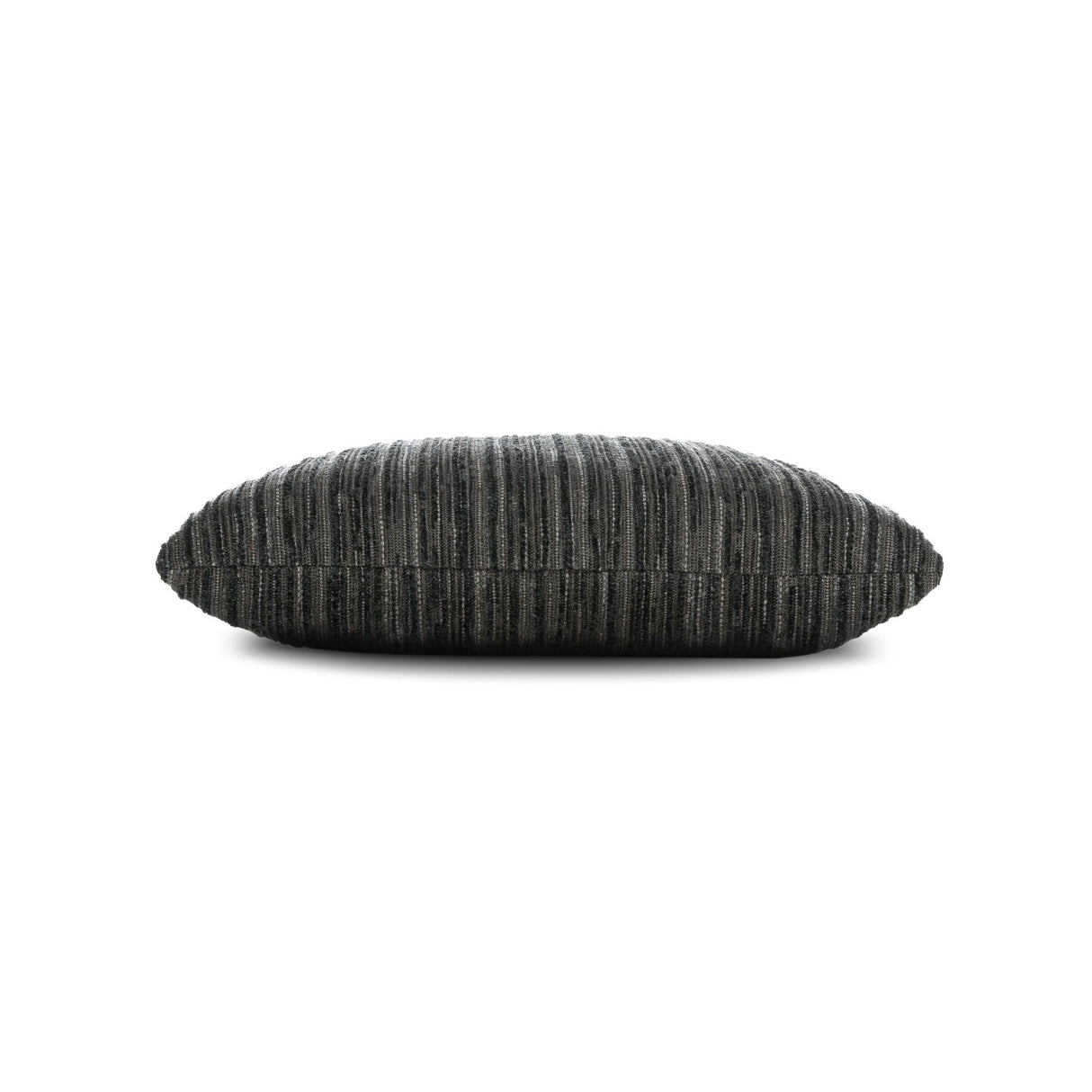 Elaine Smith Luxe Stripe Charcoal Black 20"x20" Decorative Pillow