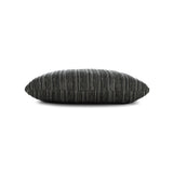 Elaine Smith Luxe Stripe Charcoal Black 20"x20" Decorative Pillow