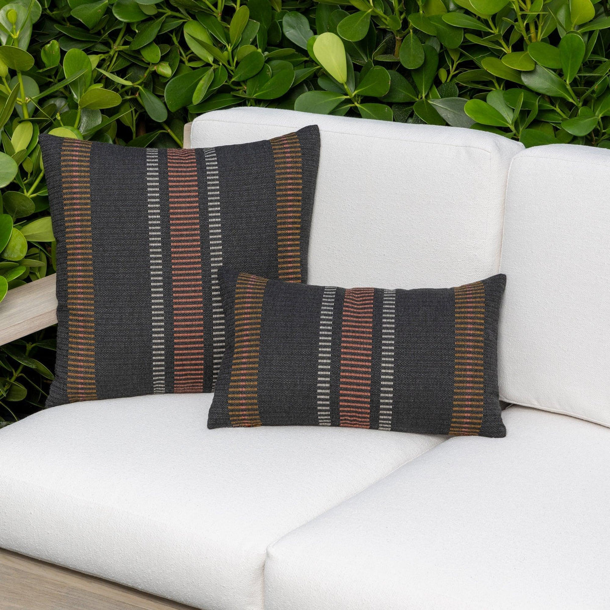 Elaine Smith Journey Earth Black 20"x20" Decorative Pillow
