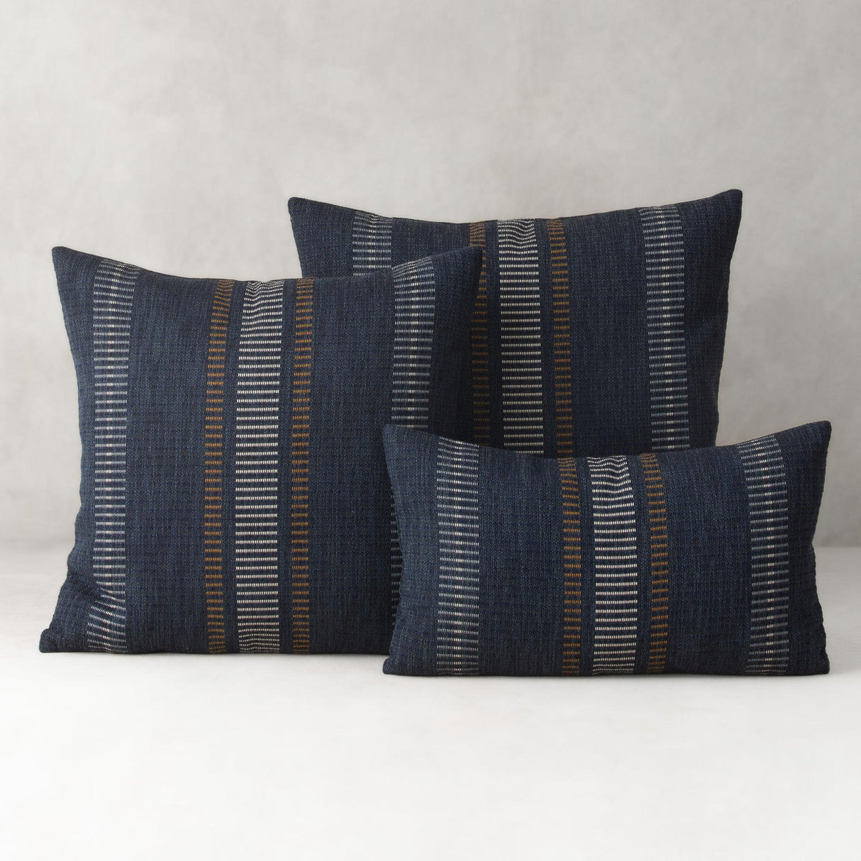 Elaine Smith Journey Indigo Deep Blue 20"x20" Decorative Pillow
