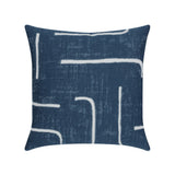 Elaine Smith Instinct Denim Blue 20"x20" Decorative Pillow