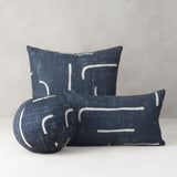 Elaine Smith Instinct Denim Blue 20"x20" Decorative Pillow