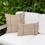 Elaine Smith Sincerity Caramel Brown 20"x20" Decorative Pillow