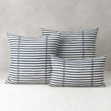 Elaine Smith Sincerity Denim Blue 20"x20" Decorative Pillow
