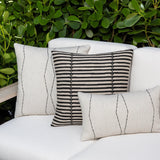 Elaine Smith Sincerity Ebony Black 20"x20" Decorative Pillow
