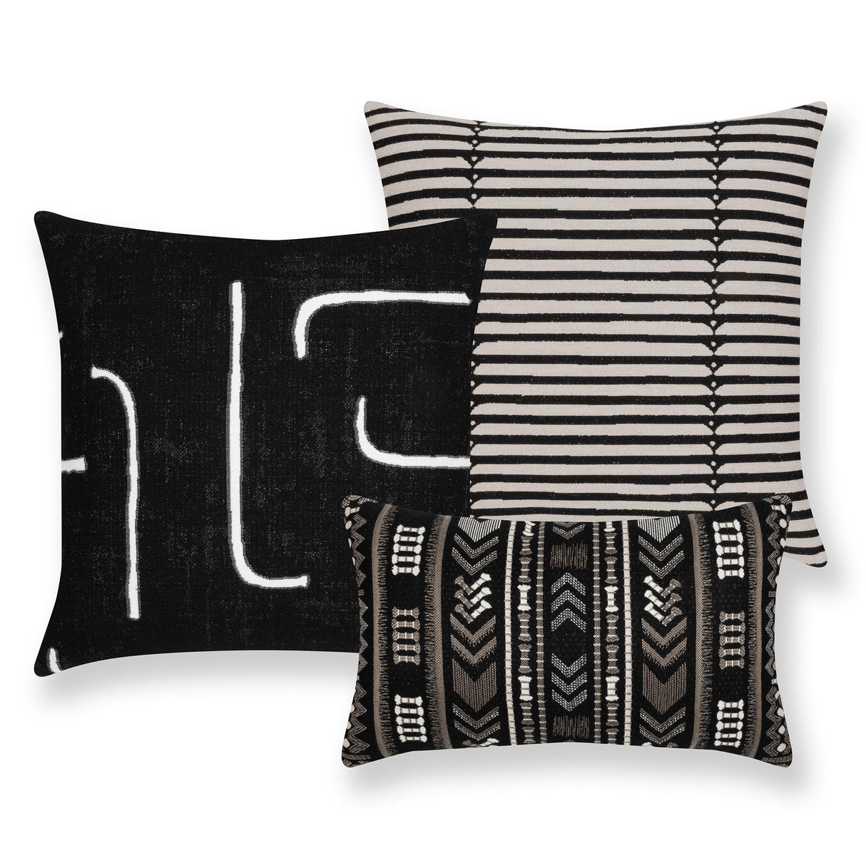 Elaine Smith Sincerity Ebony Black Pillow