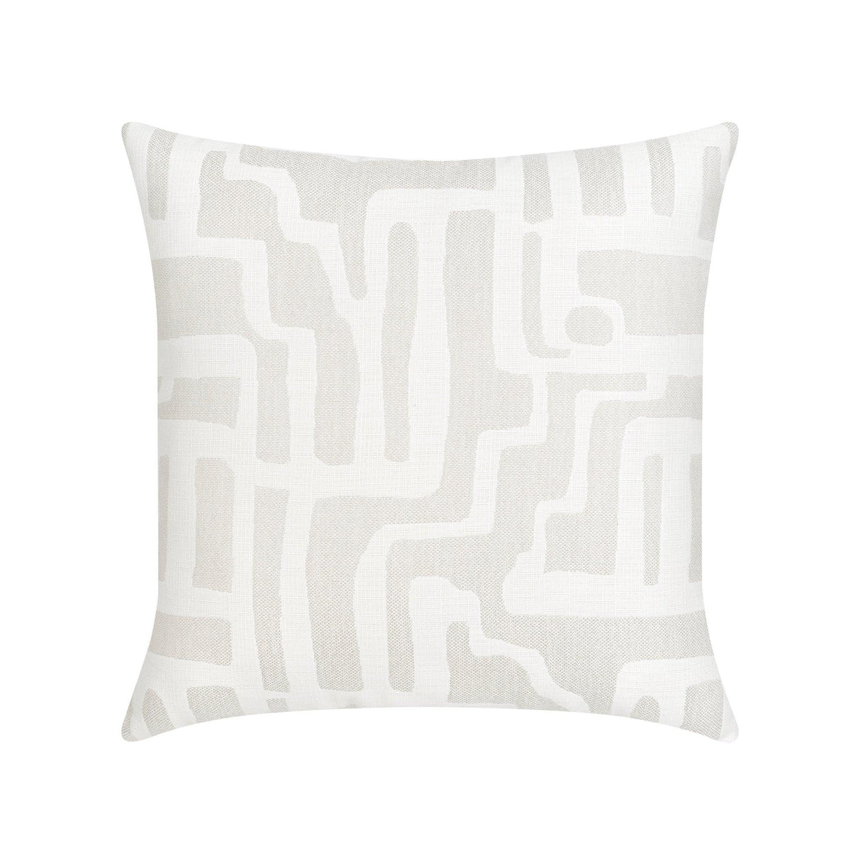 Elaine Smith Noble Alabaster White 20"x20" Decorative Pillow