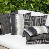 Elaine Smith Noble Charcoal Black 20"x20" Decorative Pillow