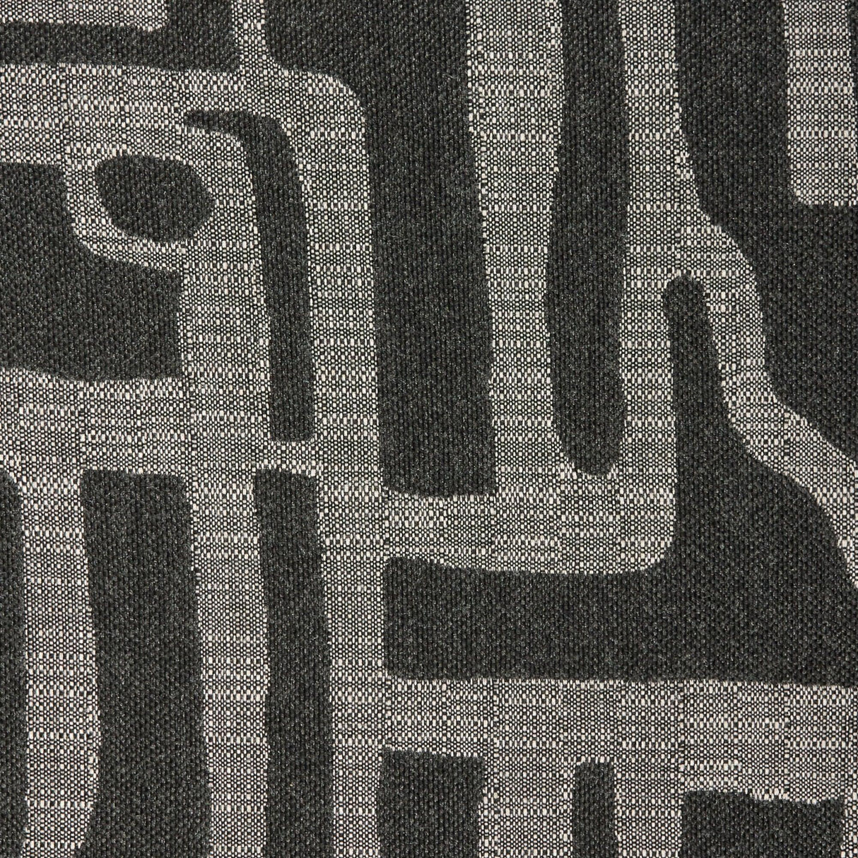 Elaine Smith Noble Charcoal Black 20"x20" Decorative Pillow
