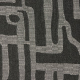Elaine Smith Noble Charcoal Black 20"x20" Decorative Pillow