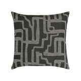 Elaine Smith Noble Charcoal Black 20"x20" Decorative Pillow