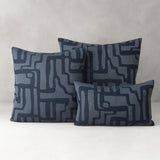 Elaine Smith Noble Indigo Deep Blue 20"x20" Decorative Pillow