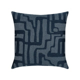 Elaine Smith Noble Indigo Deep Blue 20"x20" Decorative Pillow