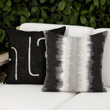 Elaine Smith Resilience Charcoal Black 20"x20" Decorative Pillow