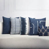 Elaine Smith Resilience Indigo Blue 20"x20" Decorative Pillow