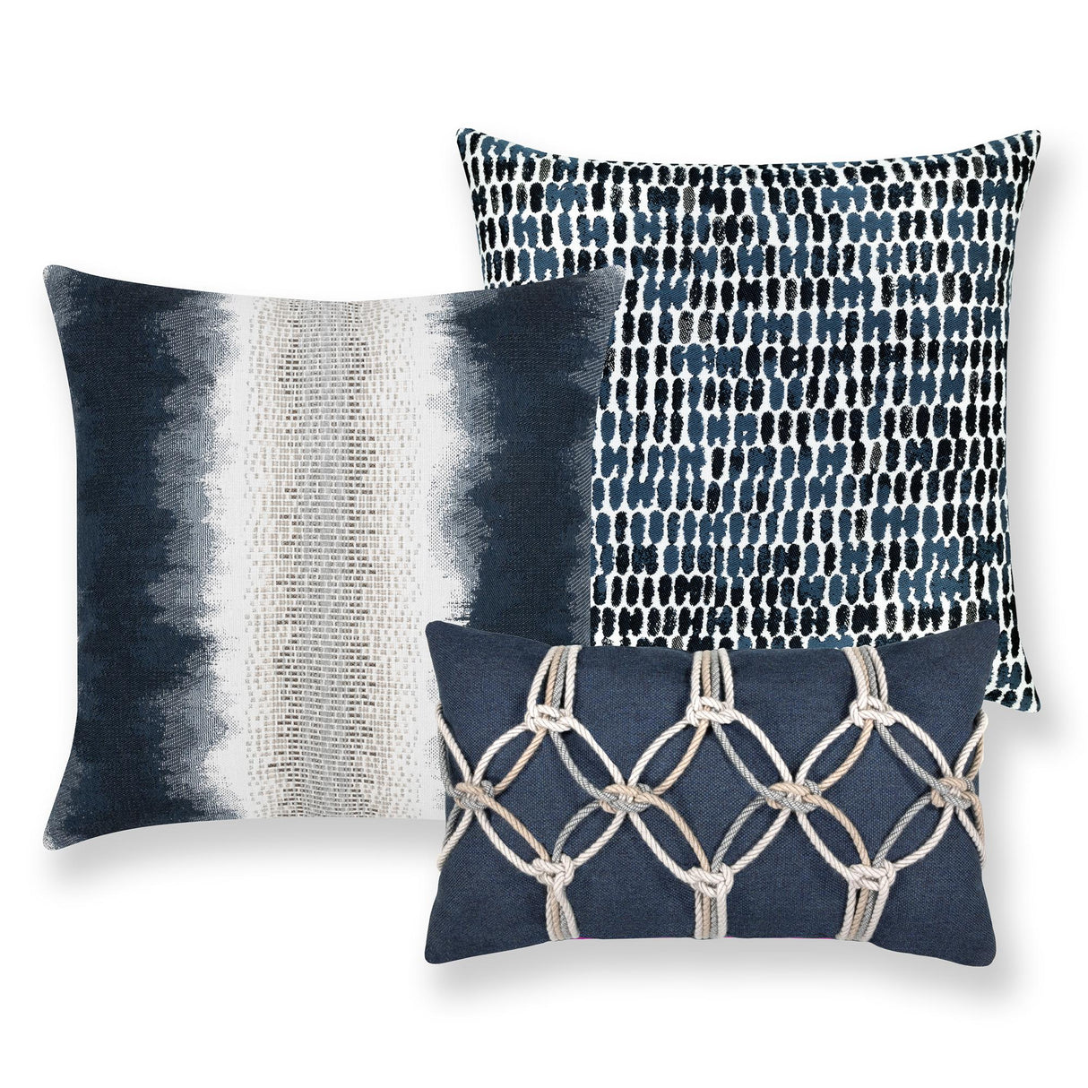 Elaine Smith Resilience Indigo Blue Pillow