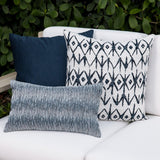 Elaine Smith Luxe Velour Indigo Deep Blue 20"x20" Decorative Pillow