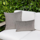 Elaine Smith Luxe Velour Pewter Gray 20"x20" Decorative Pillow