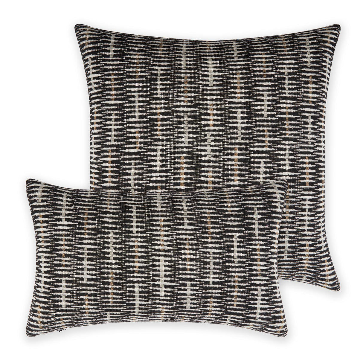Elaine Smith Intertwine Ebony Ivory Pillow