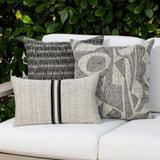 Elaine Smith Influence Ebony Black 20"x20" Decorative Pillow