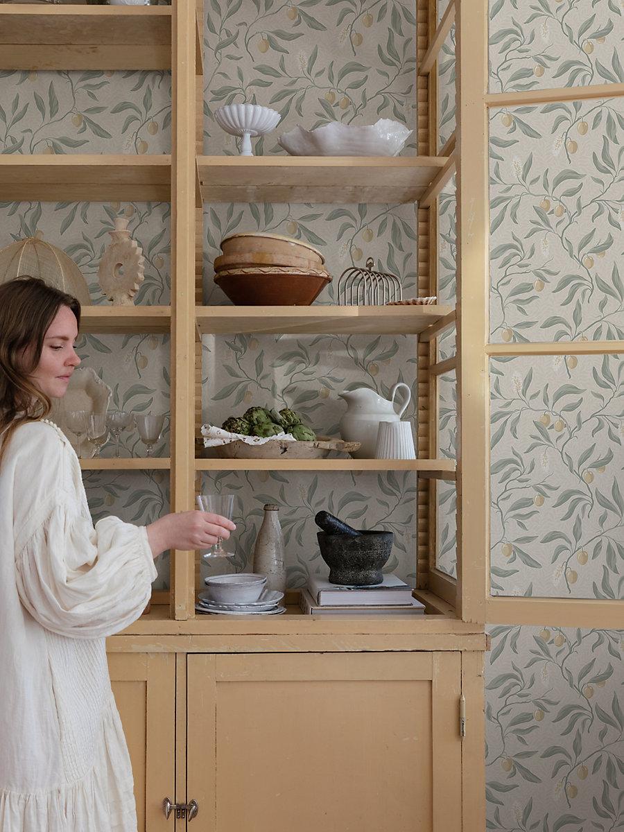 Scalamandre Vinnie Sage Green Wallpaper