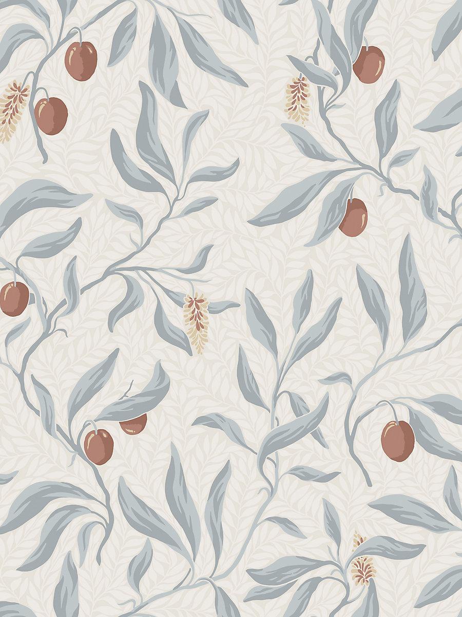 Scalamandre Vinnie Misty Blue Wallpaper