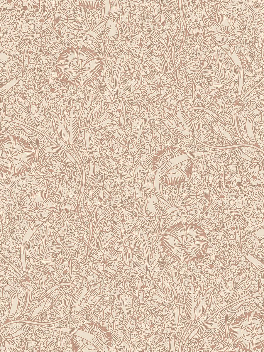 Scalamandre Caroline Terracotta Wallpaper