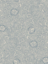 Scalamandre Caroline Indigo Blue Wallpaper