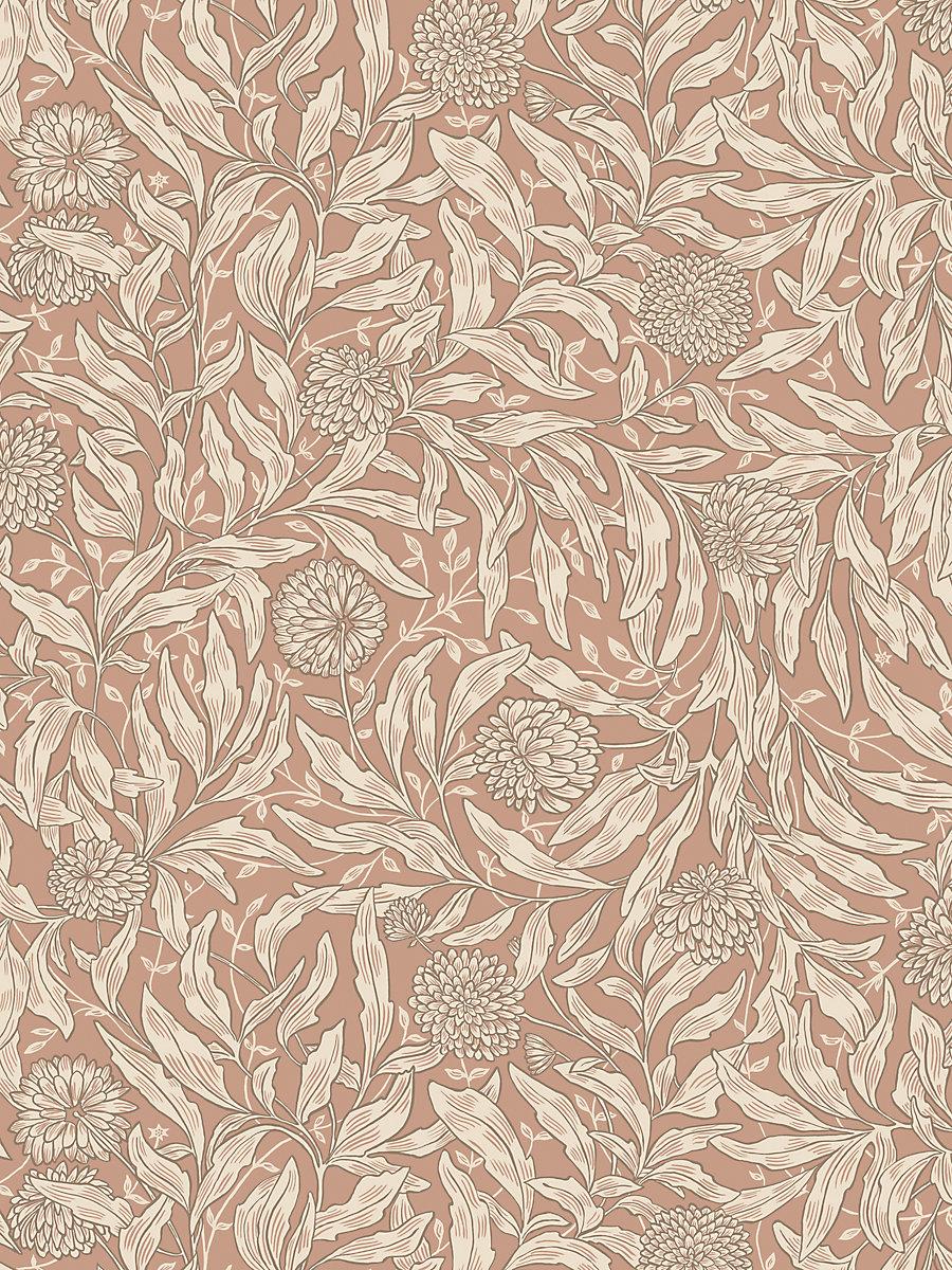 Scalamandre Olof Terracotta Wallpaper