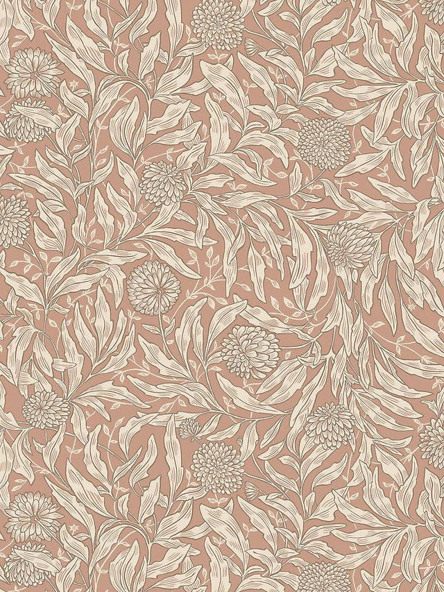 Scalamandre Olof Terracotta Wallpaper