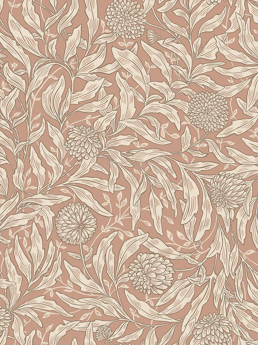 Scalamandre Olof Terracotta Wallpaper