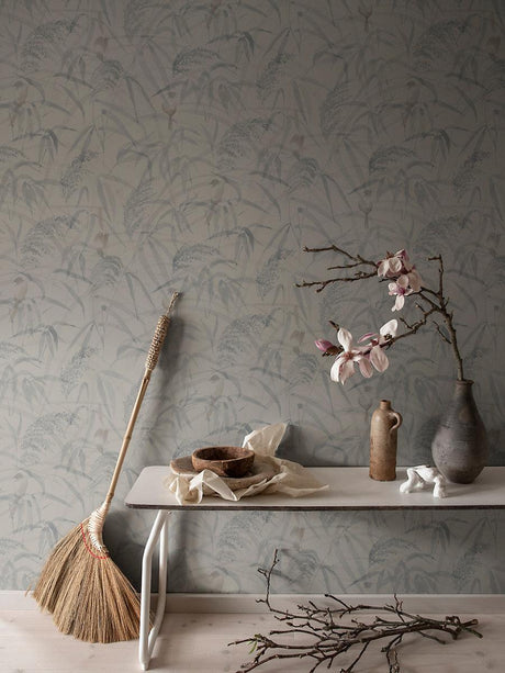 Scalamandre Anna Misty Blue Wallpaper