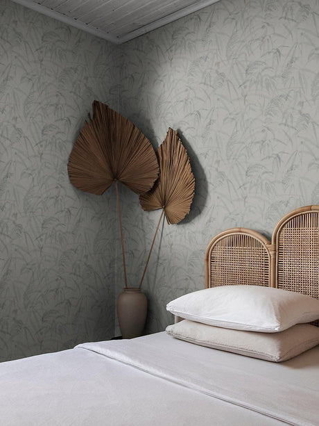 Scalamandre Anna Misty Blue Wallpaper