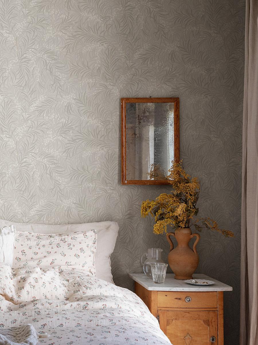 Scalamandre Idun Mineral Grey Wallpaper