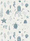 Sandberg Della Ocean Blue Wallpaper