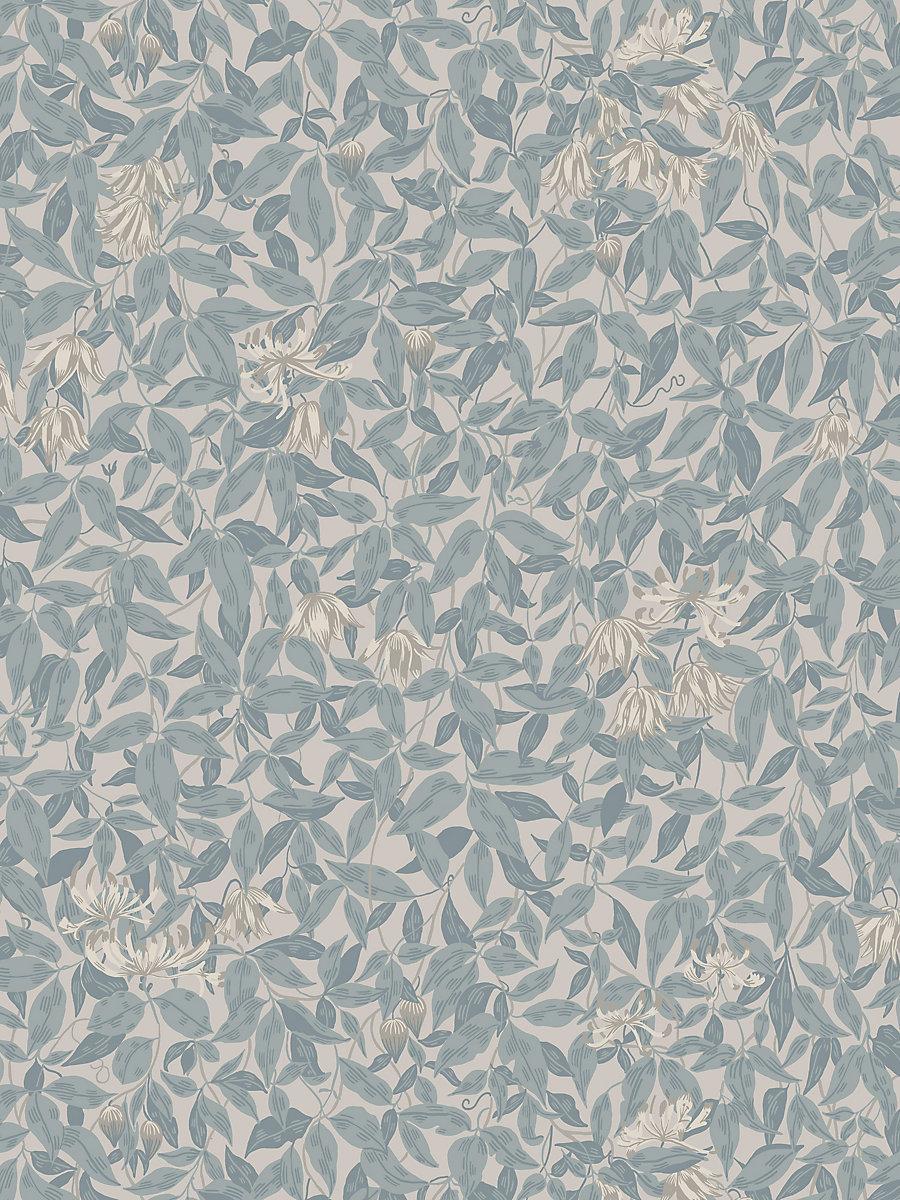 Scalamandre Linnea Misty Blue Wallpaper
