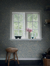 Scalamandre Linnea Misty Blue Wallpaper