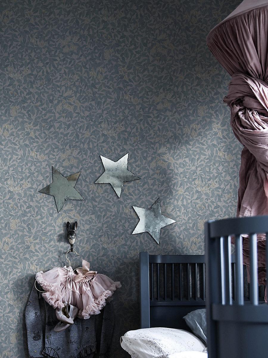 Scalamandre Linnea Misty Blue Wallpaper