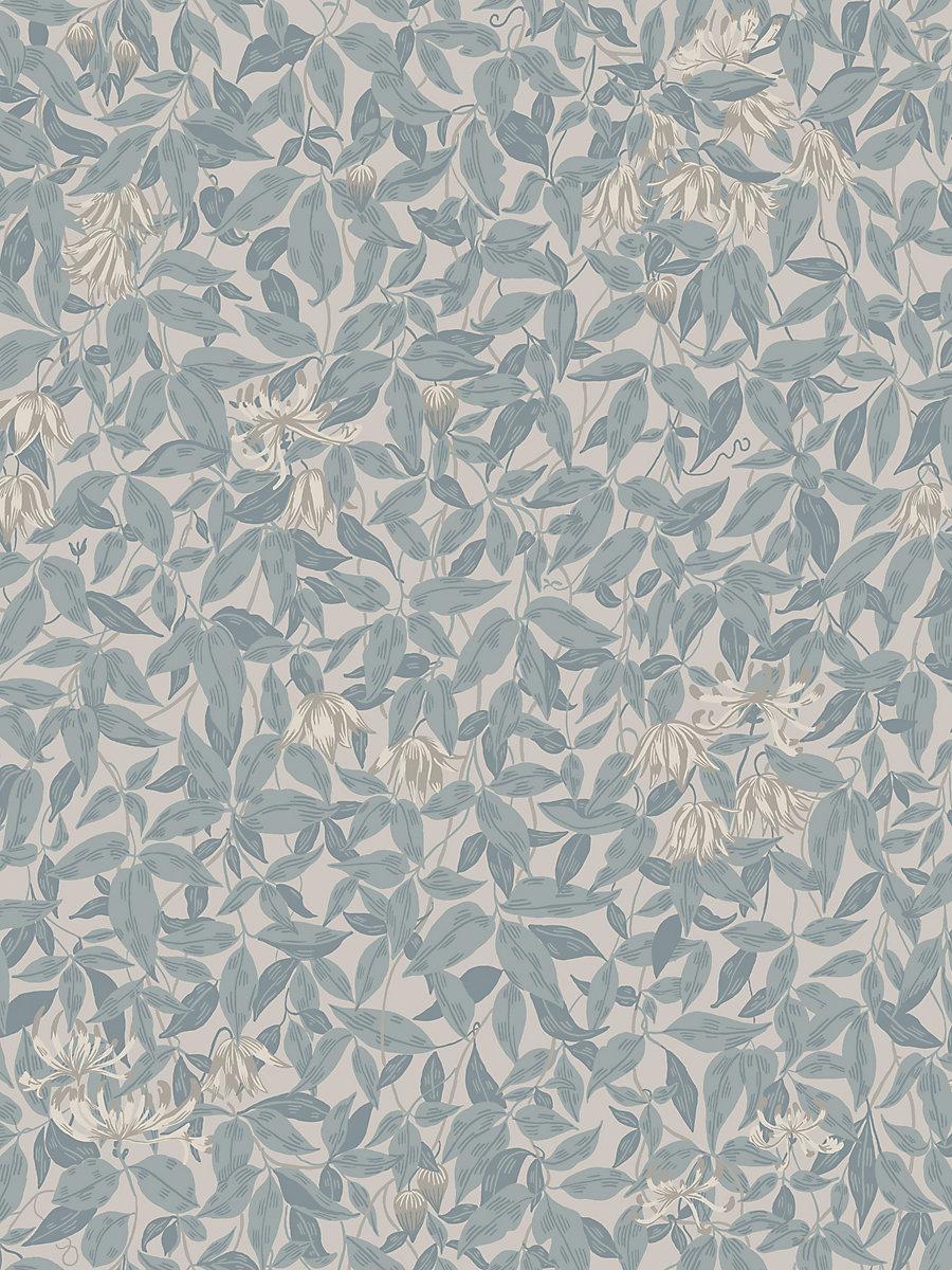 Scalamandre Linnea Misty Blue Wallpaper