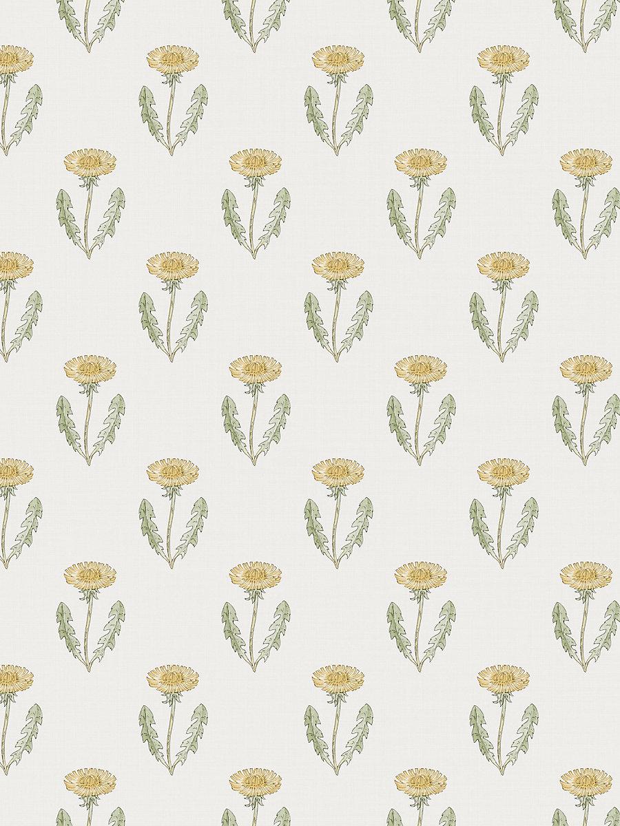 Scalamandre Maskrosen Spring Green Wallpaper