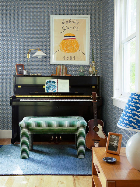 Scalamandre Lyckan Sapphire Wallpaper