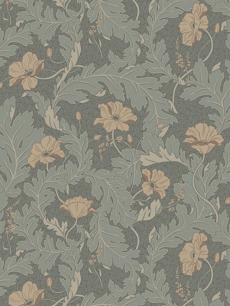 Scalamandre Charlotta Forest Green Wallpaper