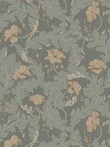 Scalamandre Charlotta Forest Green Wallpaper