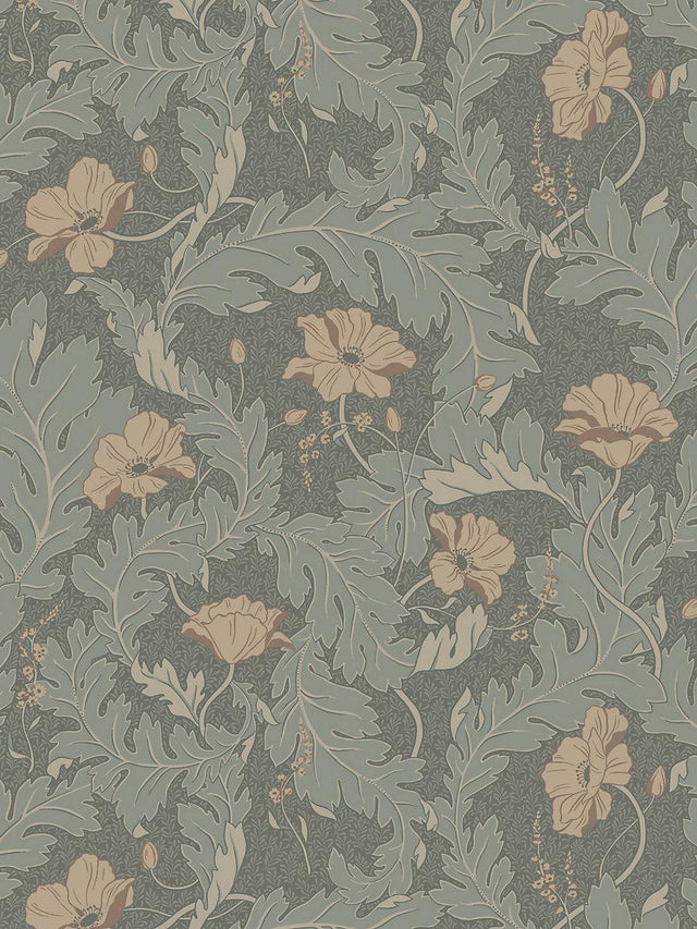 Scalamandre Charlotta Forest Green Wallpaper