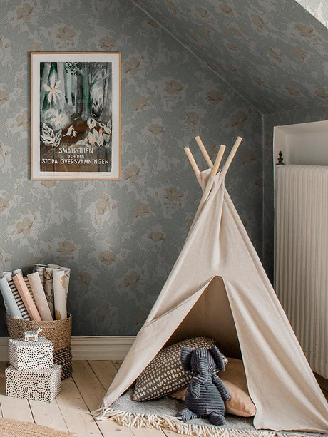 Scalamandre Charlotta Forest Green Wallpaper